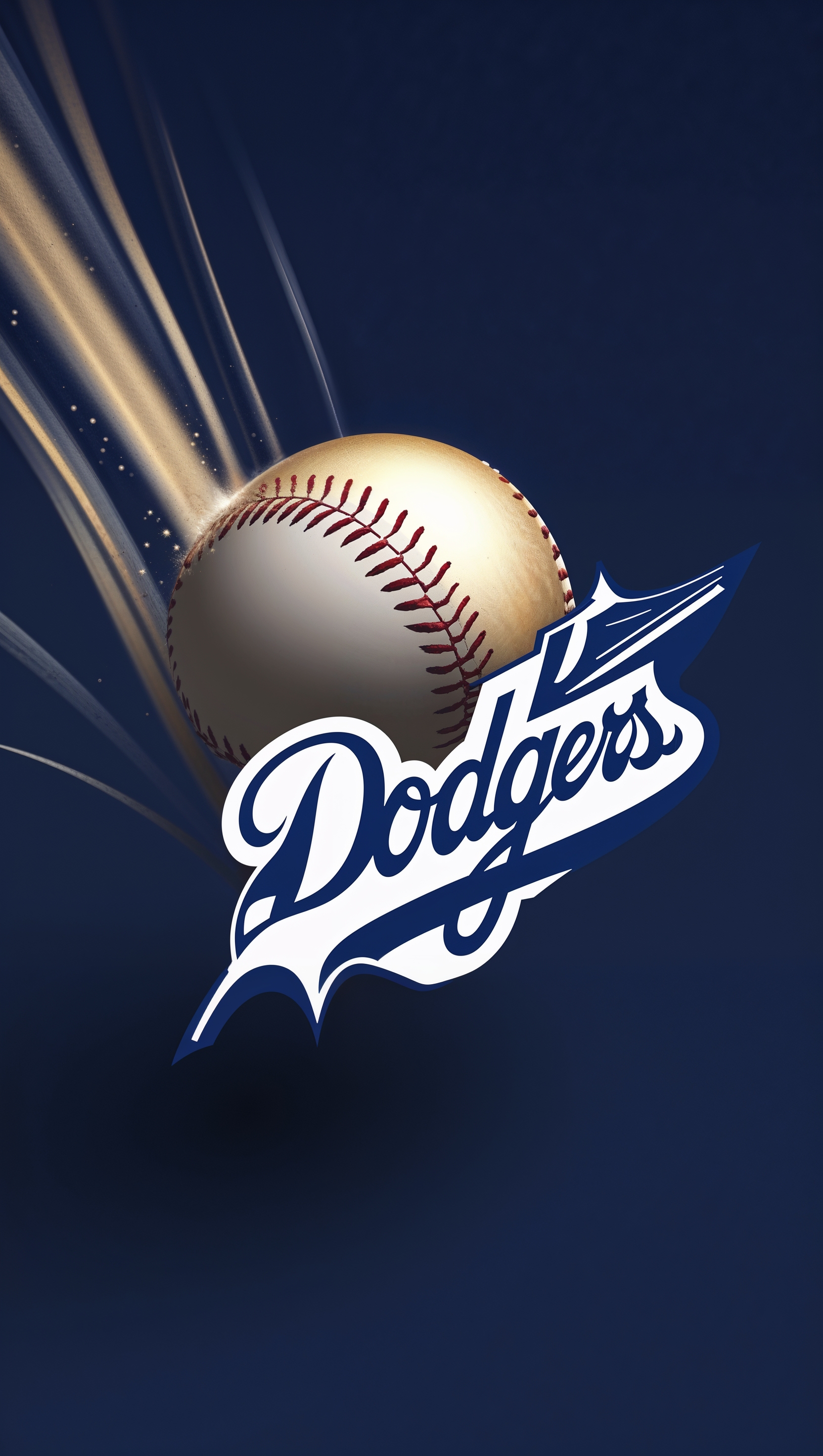 iPhone wallpaper with baseball hitting Dodgers logo