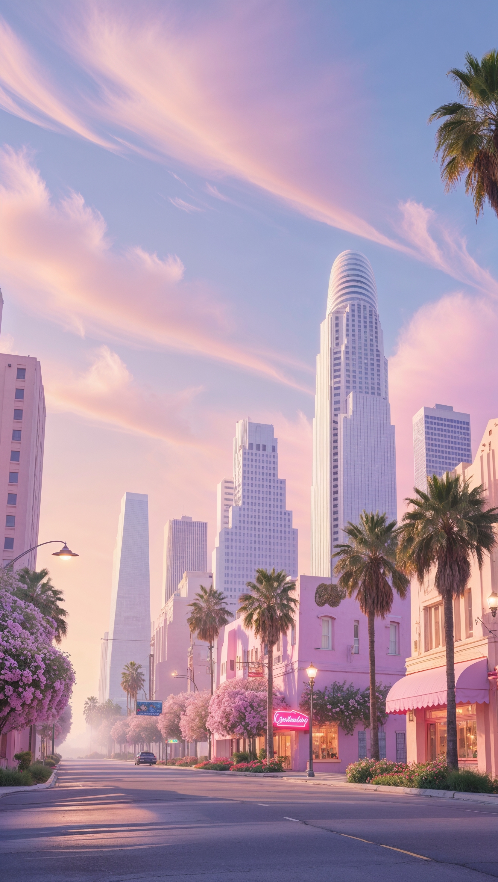 Dreamy pastel-themed Los Angeles