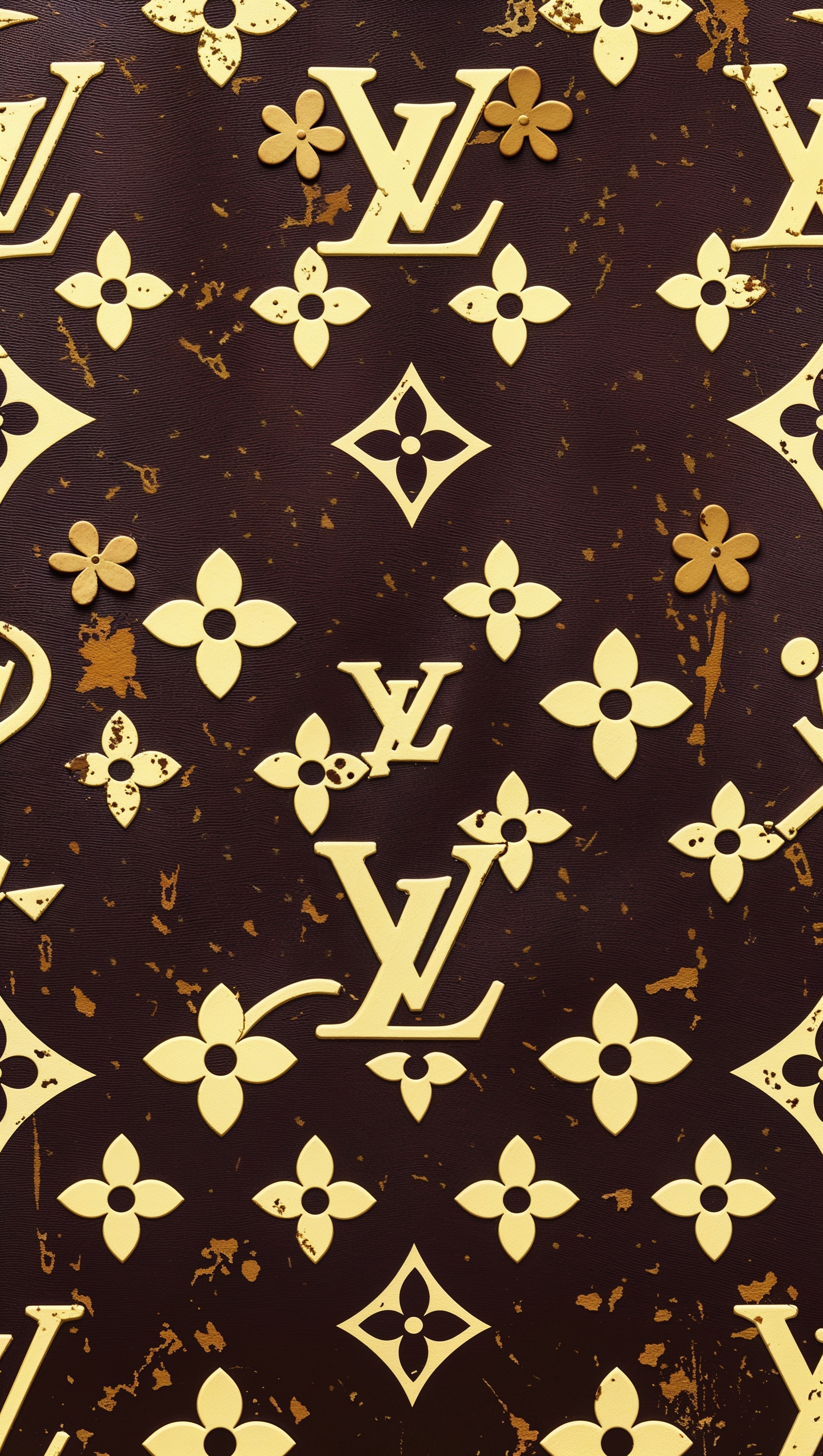 Background design inspired by classic Louis Vuitton handbags