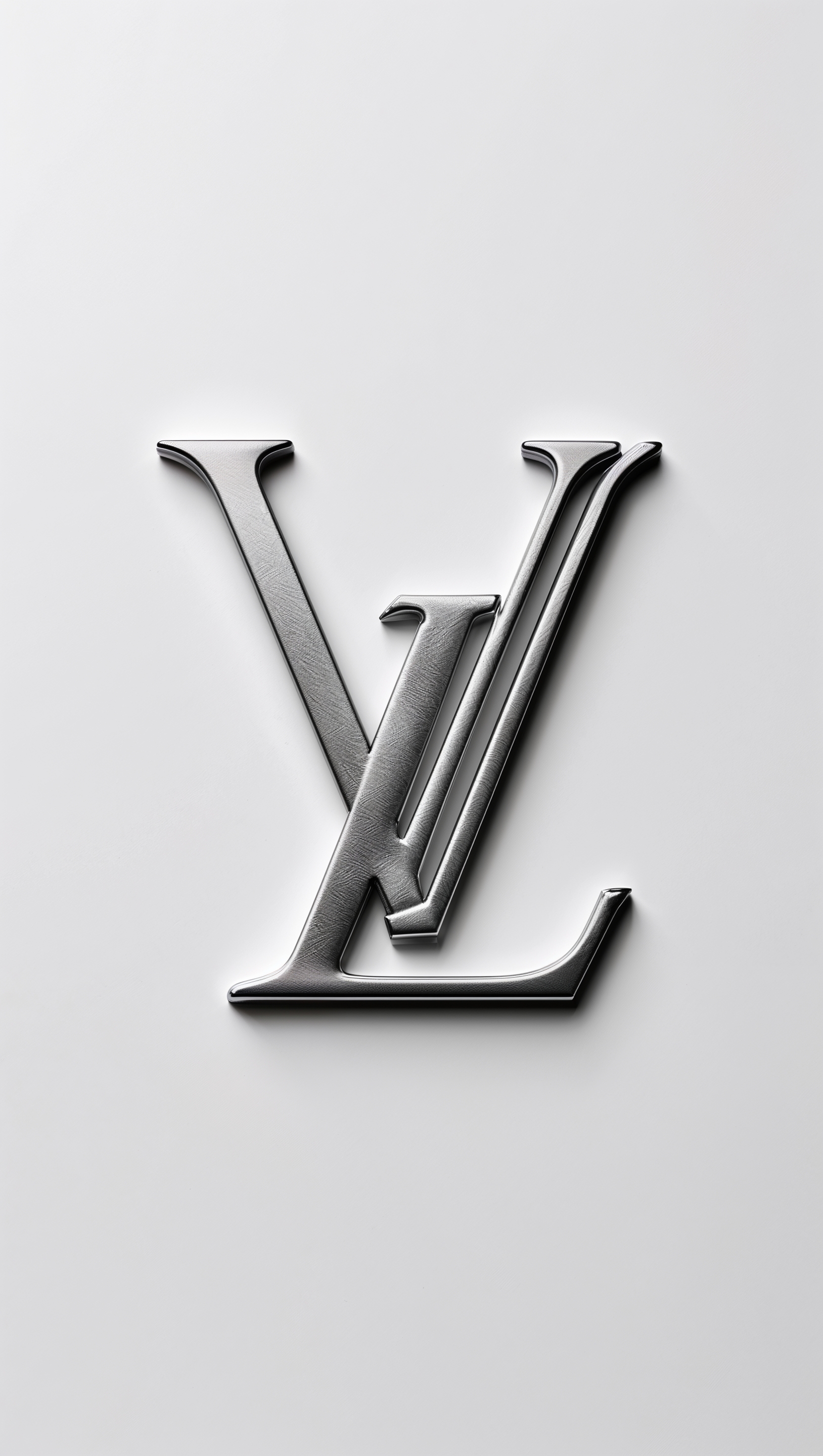 Minimalist design with LV letters centered on the screen