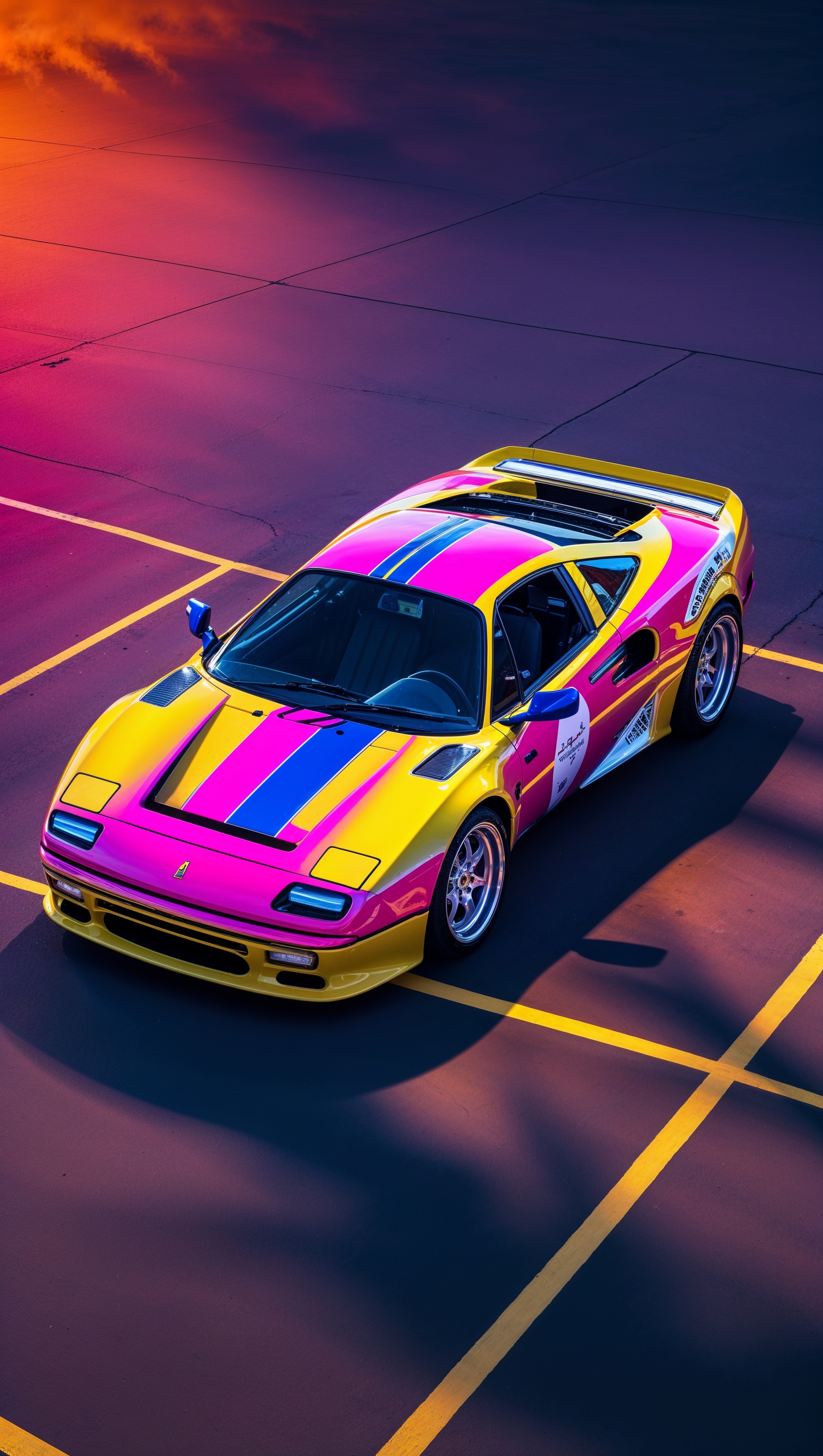 Classic McLaren with retro 80s theme