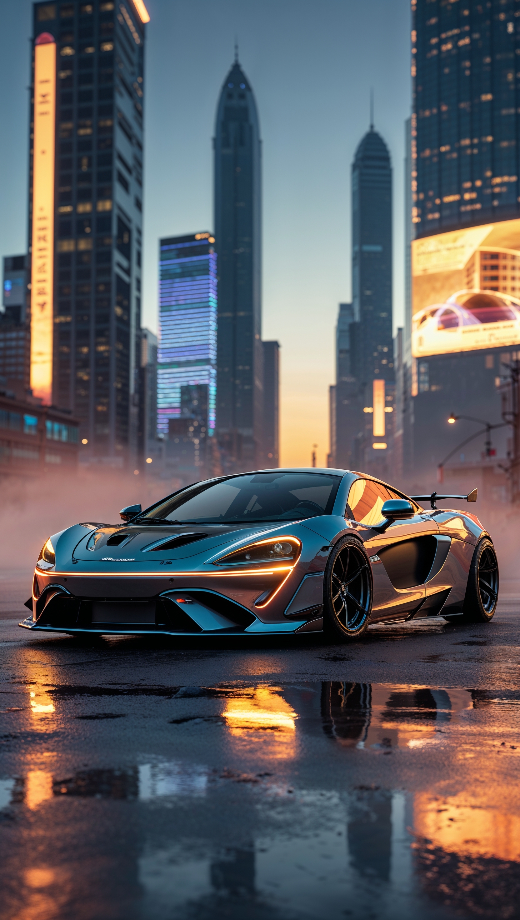 McLaren in cyberpunk design