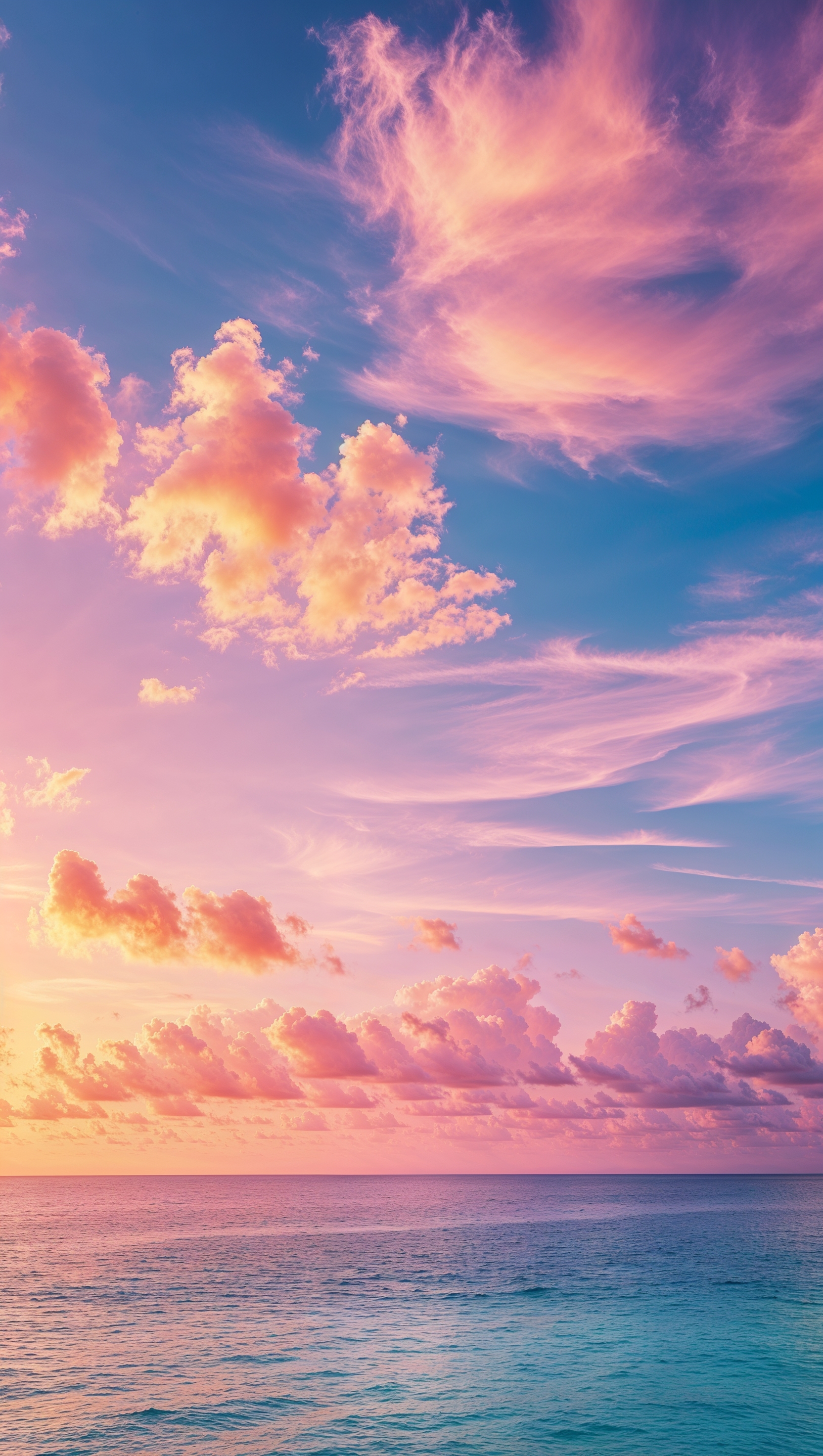 A background with a Miami sky at sunset