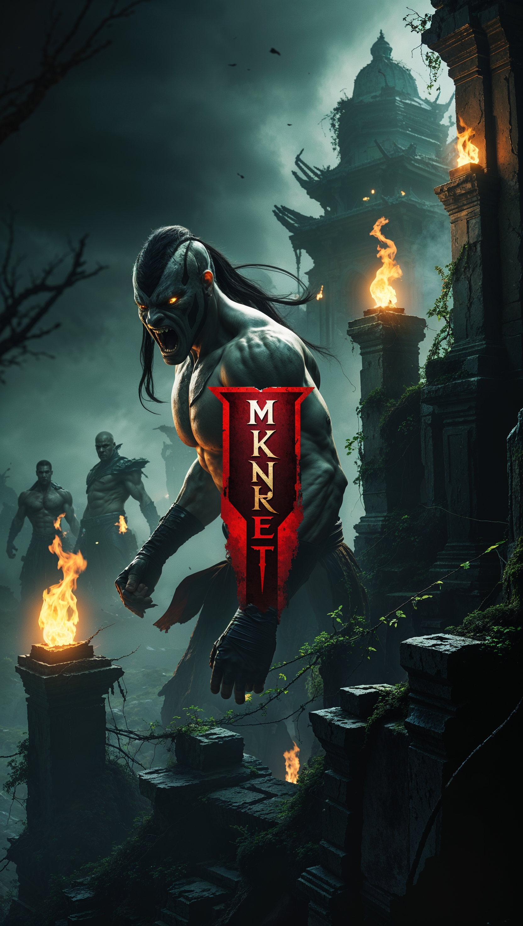 Dark and spooky Mortal Kombat iPhone wallpaper