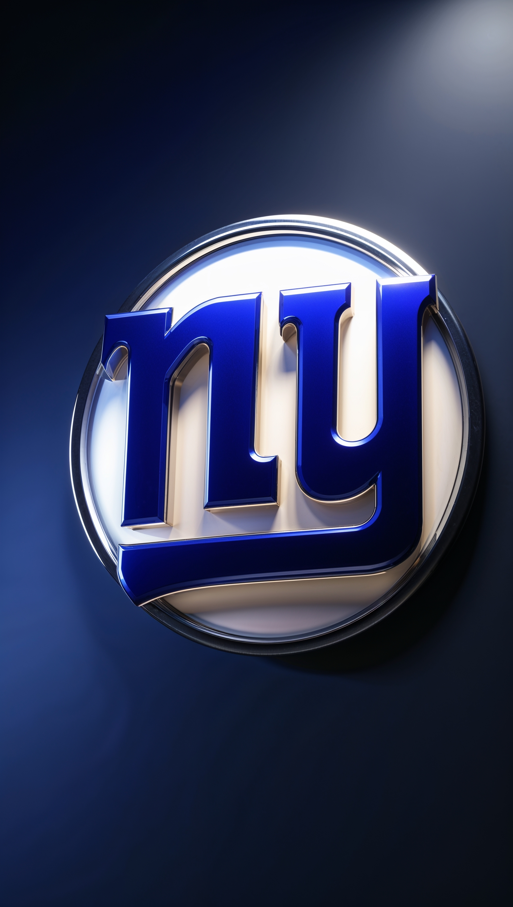 3D style NY Giants logo with modern lighting