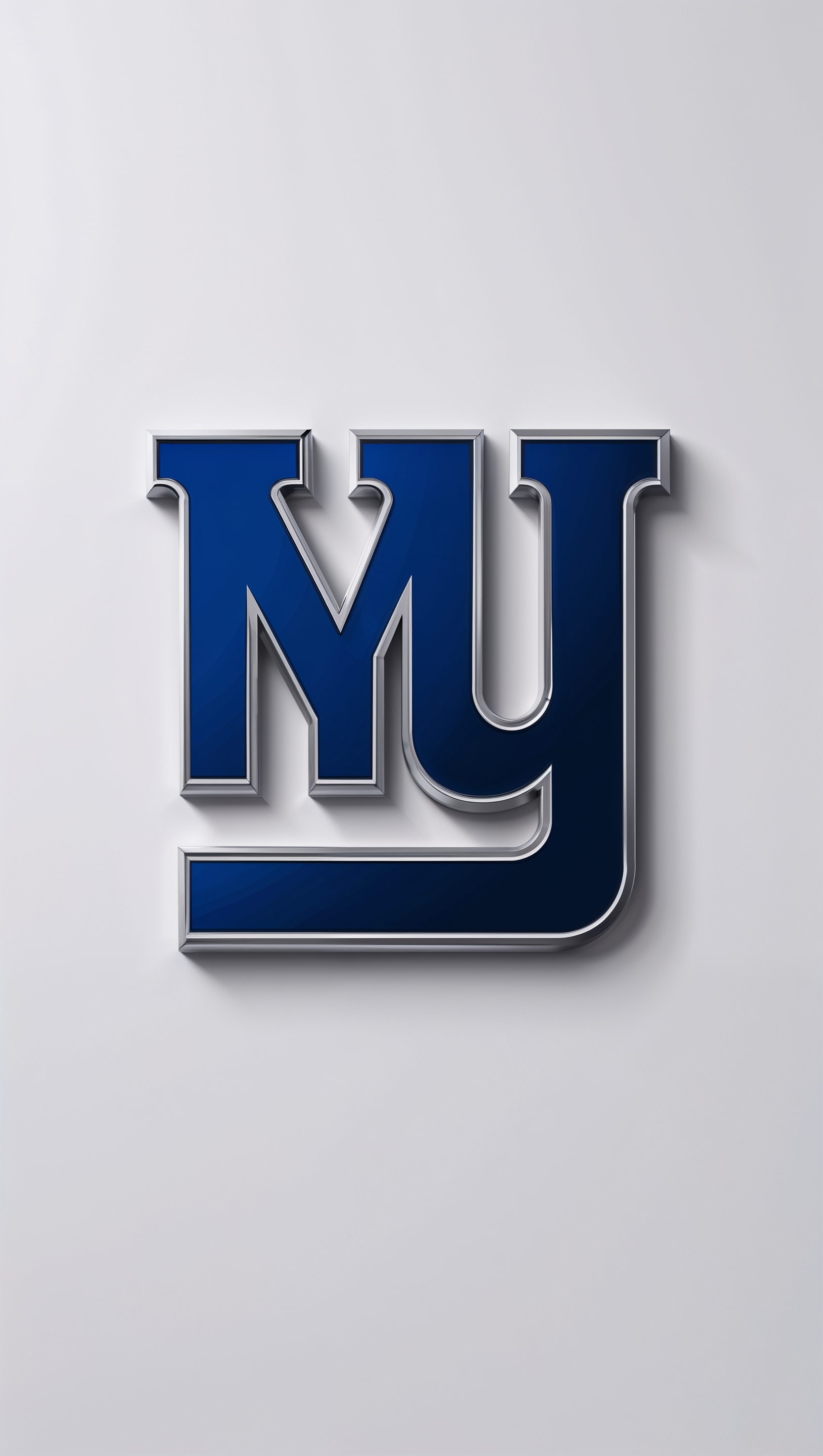 Minimalist NY Giants logo design with white background