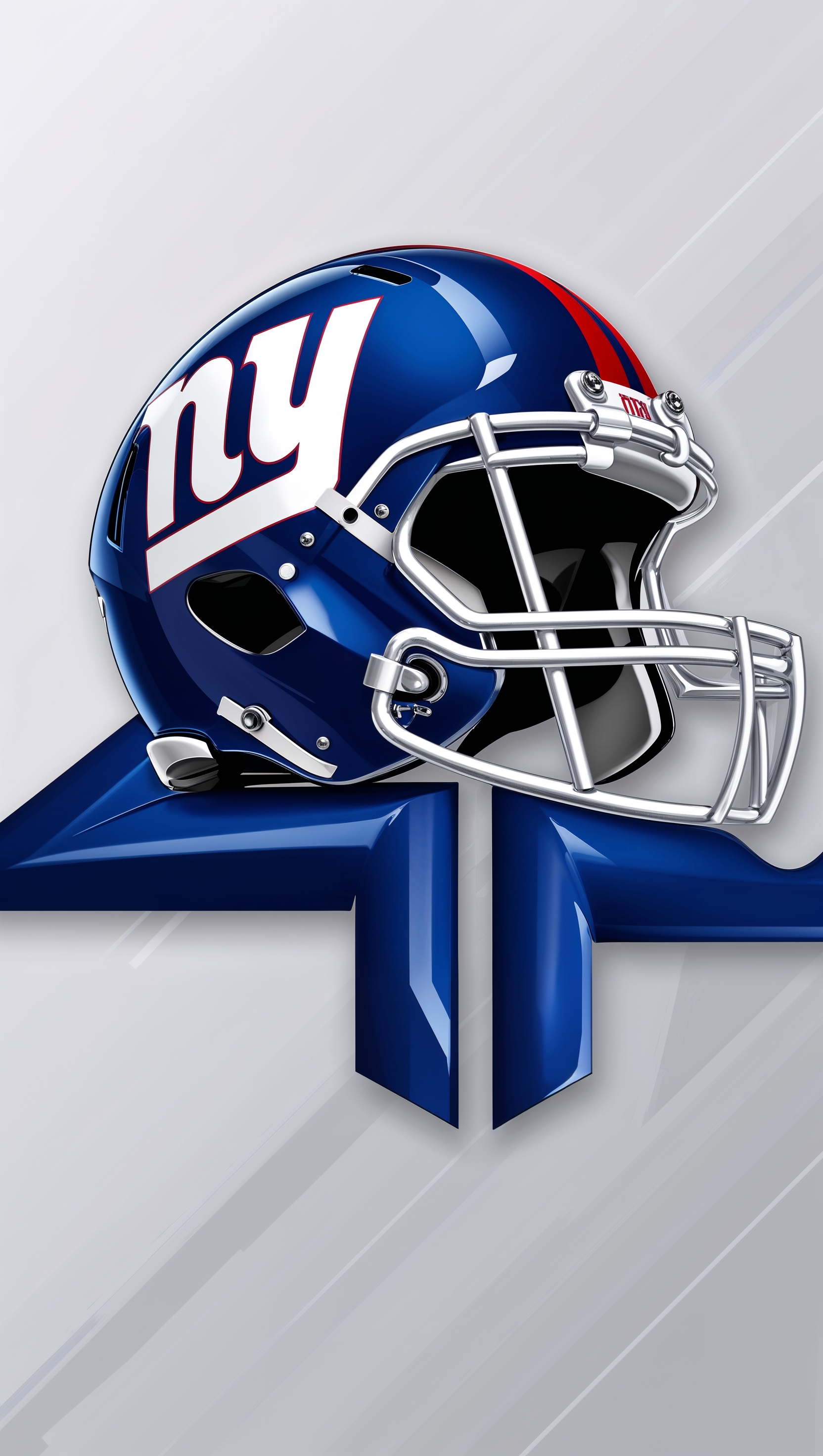 Vector design of NY Giants logo and helmet