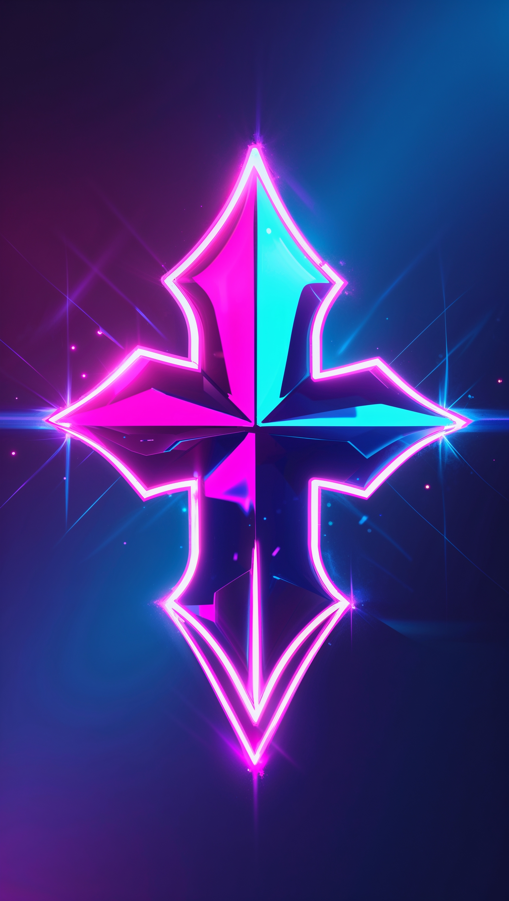 One Direction logo with neon lights effect, iPhone wallpaper