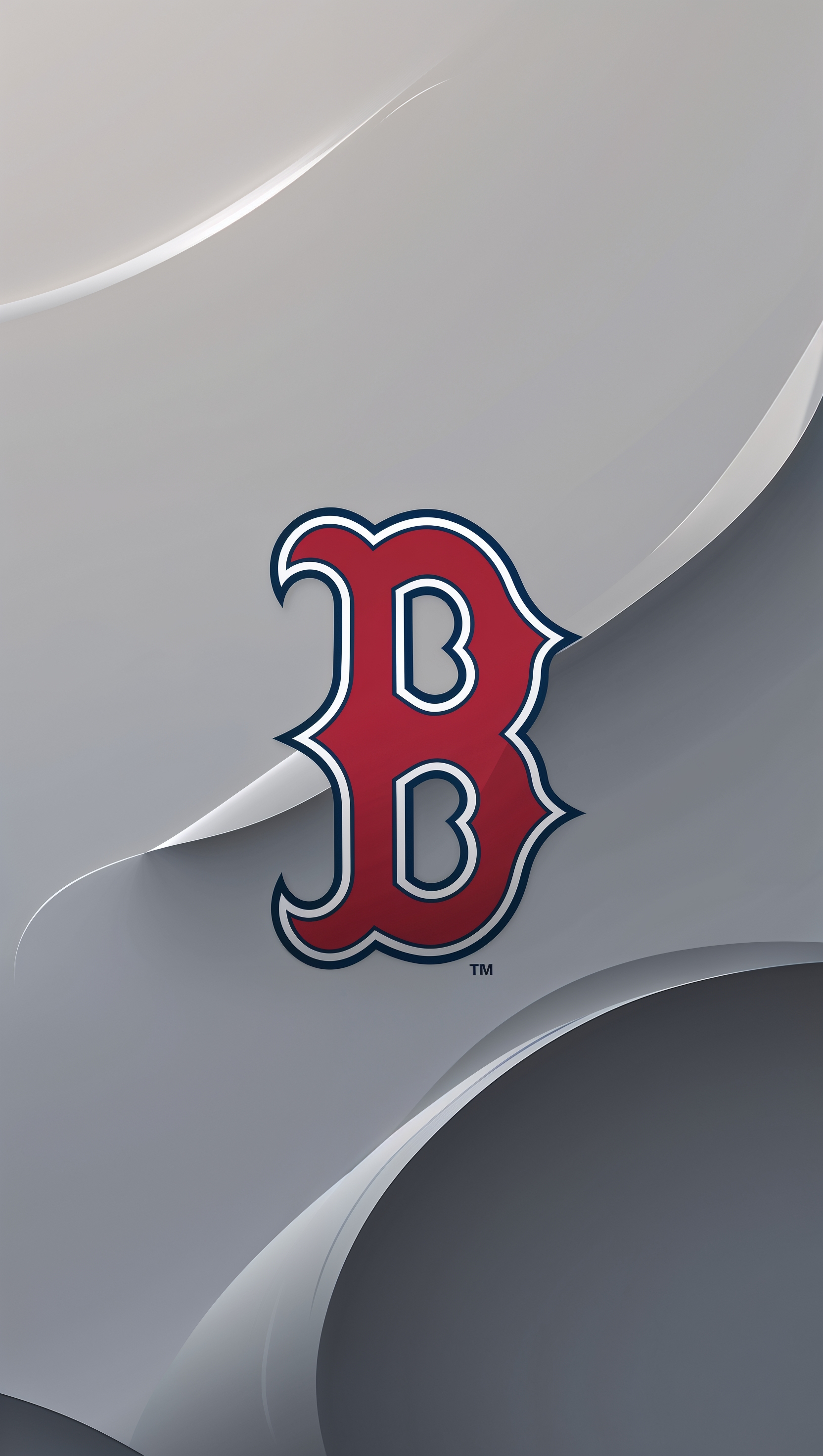 Red Sox on a gray background with minimalist lines