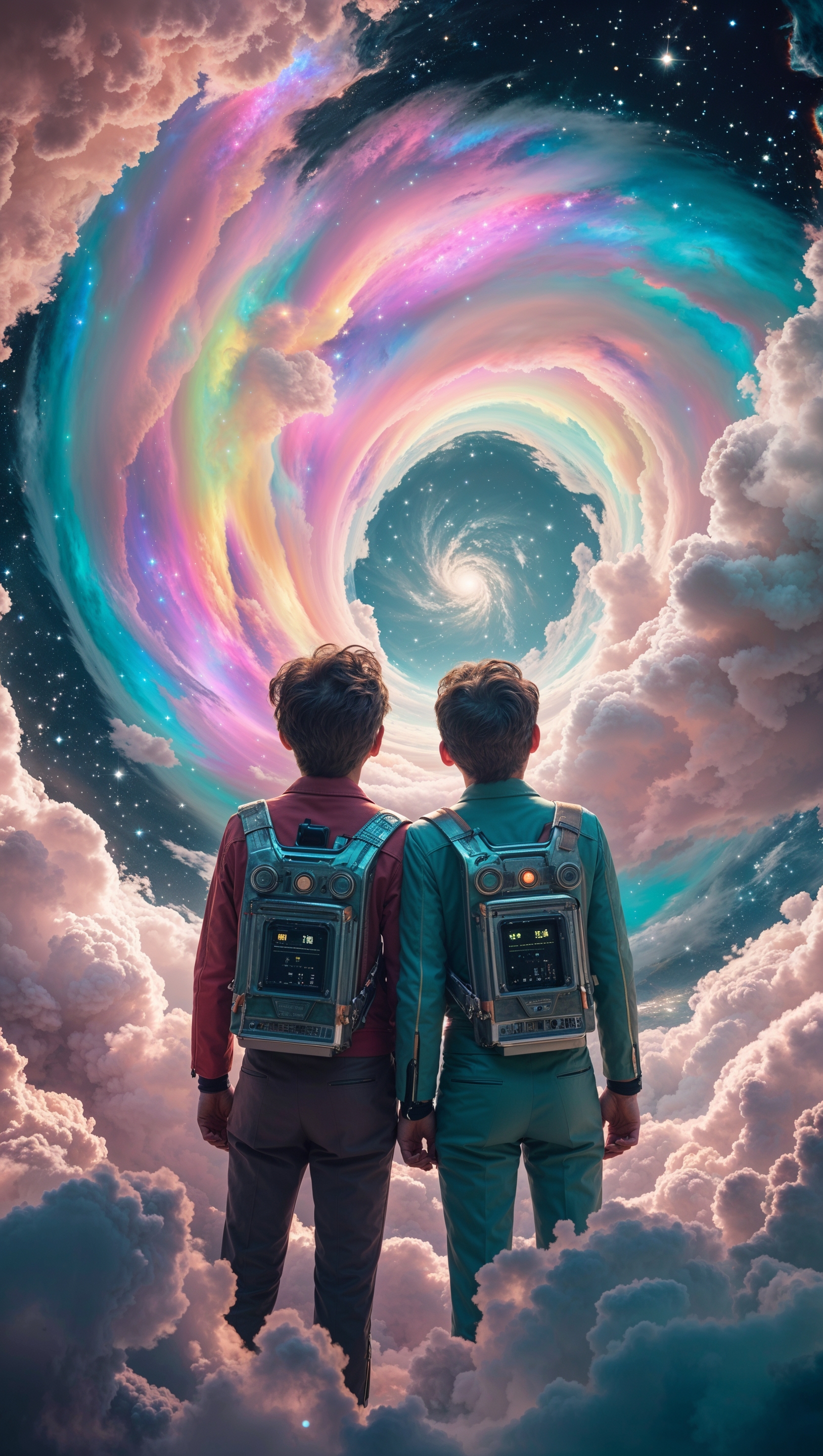 Rick and Morty in unknown galaxies with highly detailed design, high quality