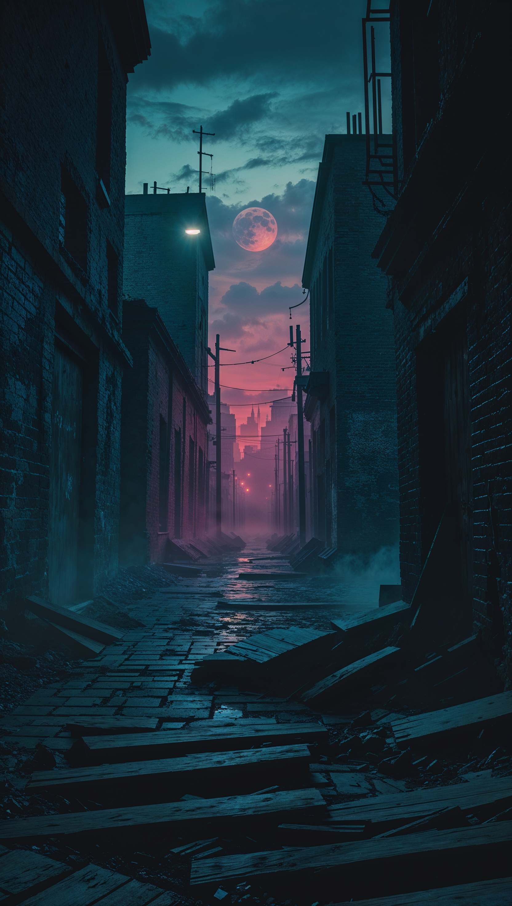 iPhone wallpaper with a sick atmosphere and heavy shadows