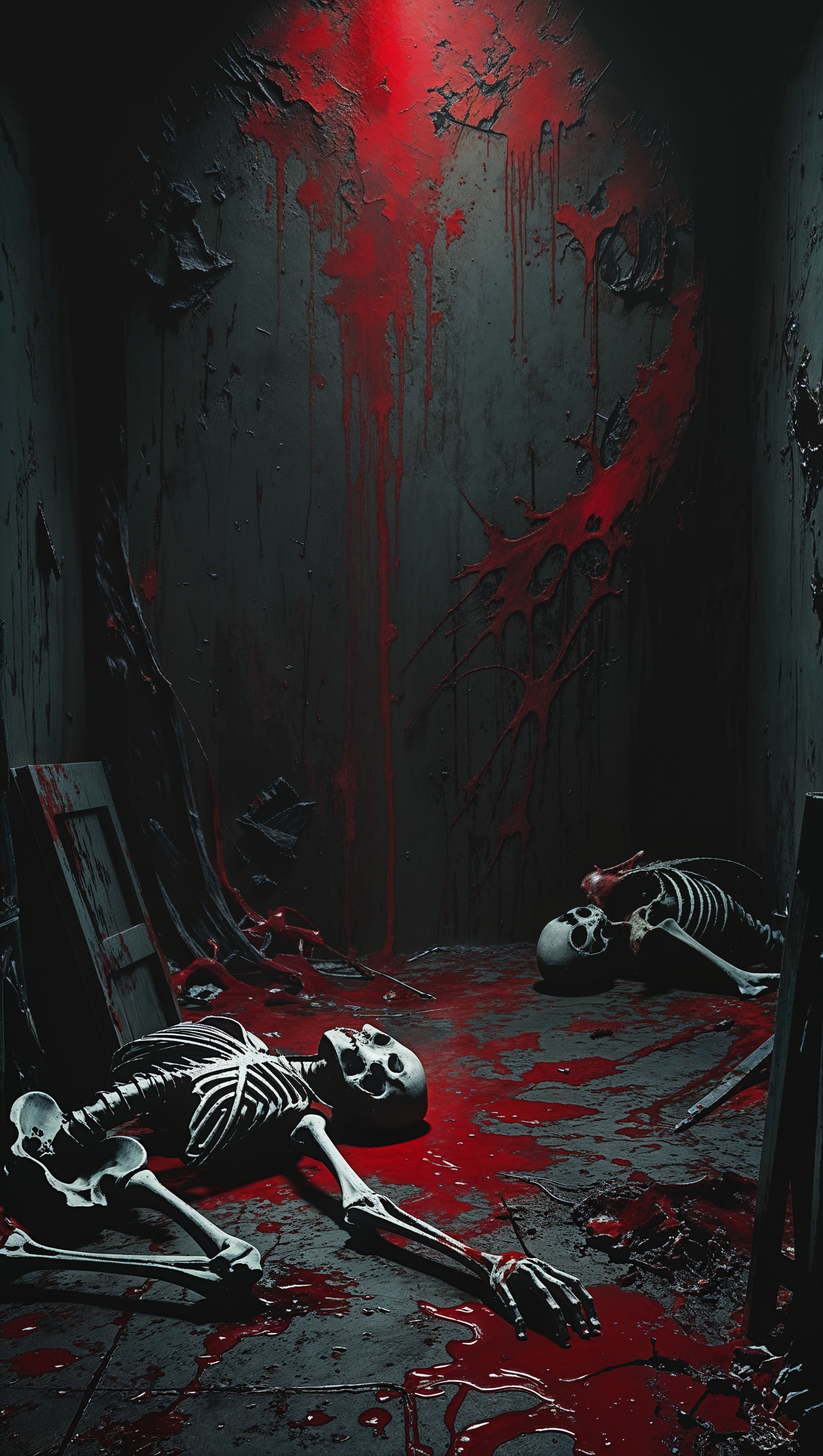 iPhone wallpaper with a dark, bloody, and sick theme