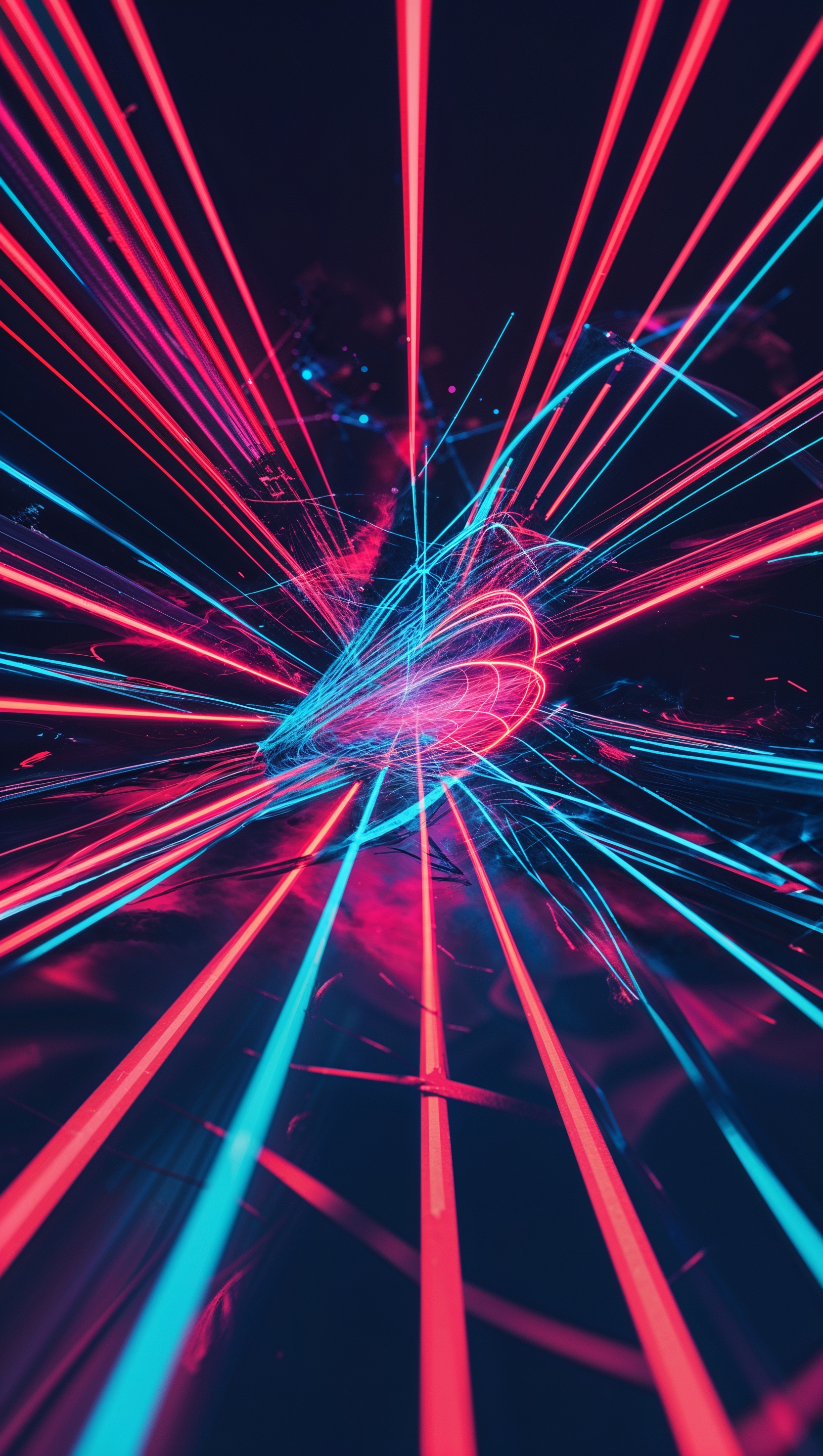 iPhone wallpaper with sick colors and scattered red lines