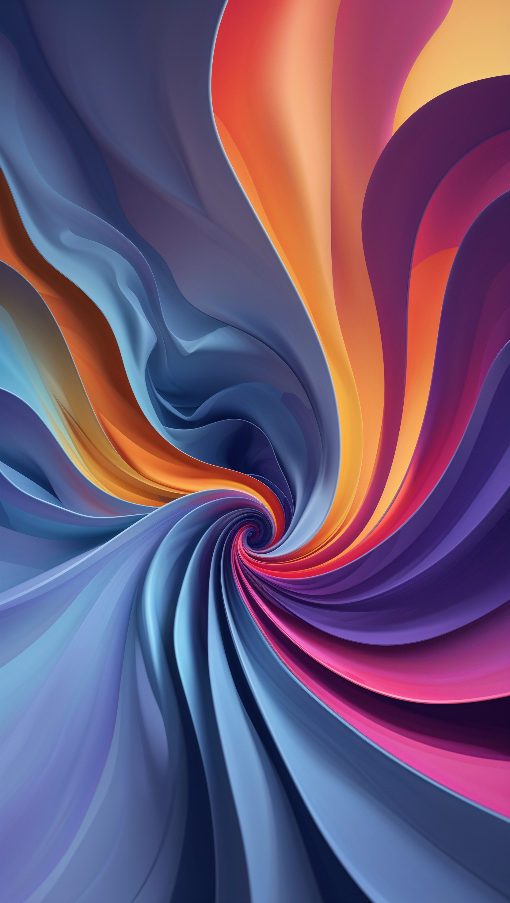 Modern sick-themed iPhone background with mixed cool and warm colors