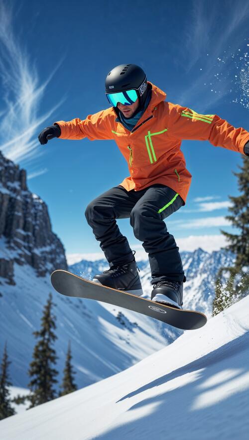 Cool Snowboard Background for iPhone