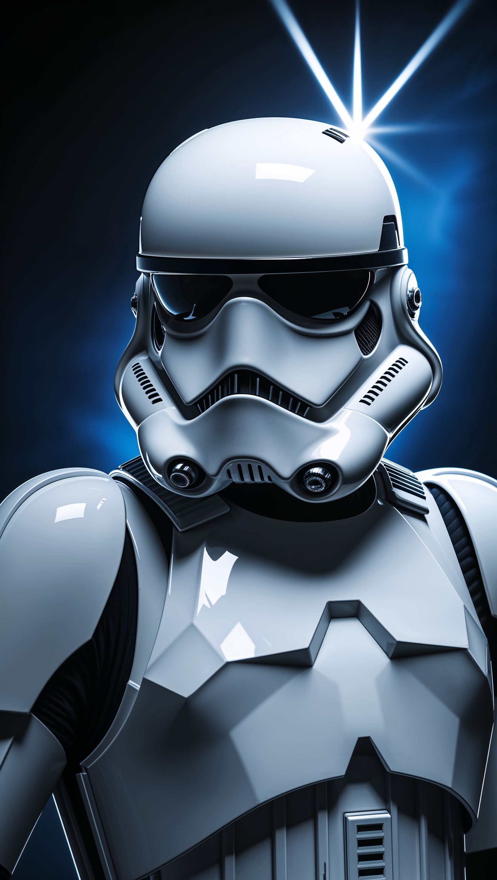 Stormtrooper portrait with dramatic lighting