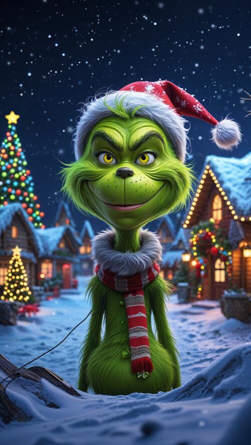 The Grinch iPhone wallpaper