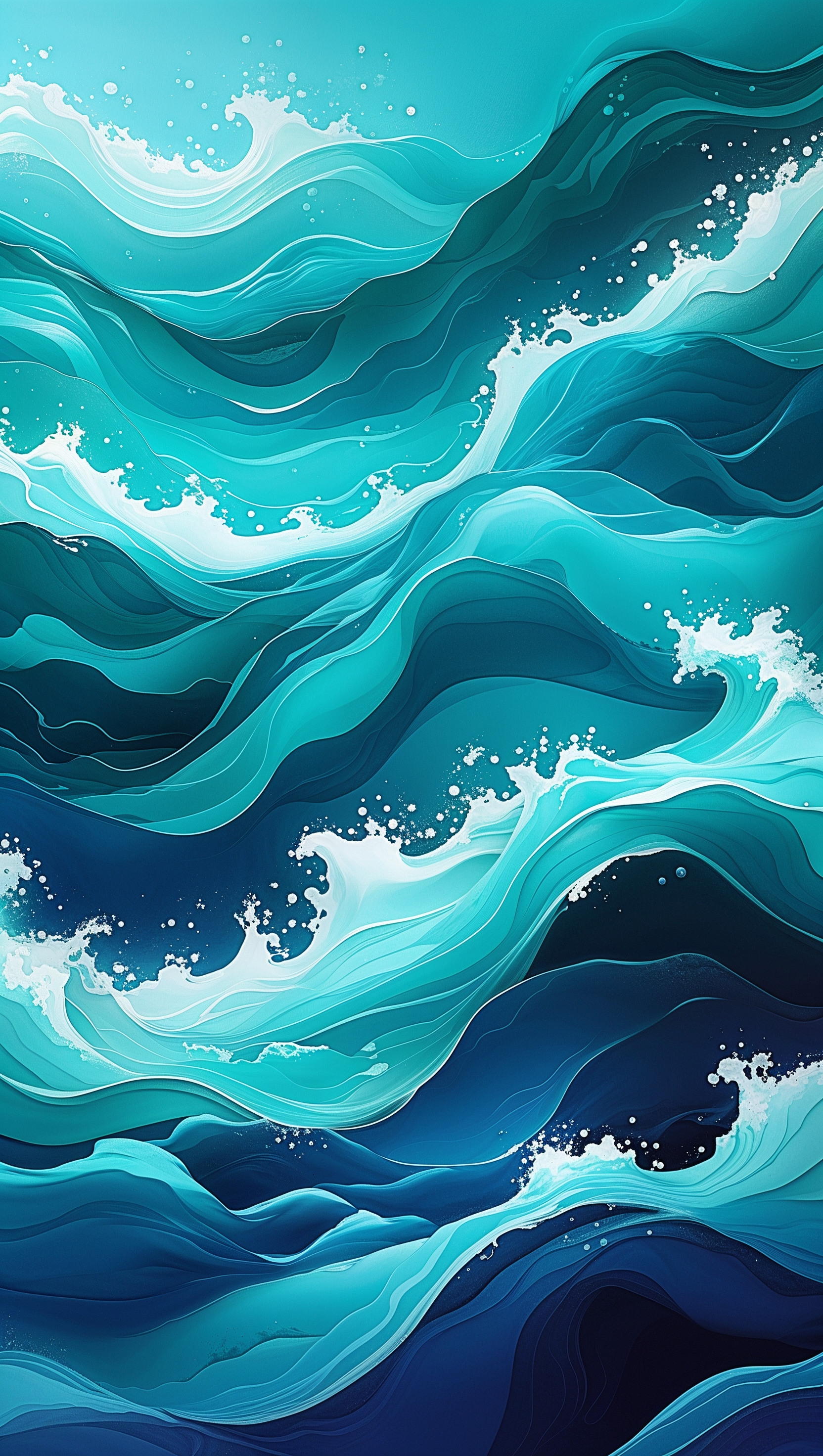 Abstract wallpaper of underwater waves